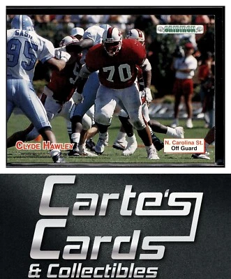 Clyde Hawley 1992 Gridiron #63 NC State Wolfpack - Image 1 of 2