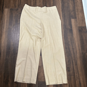 Escada Women’s Wool Silk Pleat Front Side Zip Pants Size 46 (US XL)