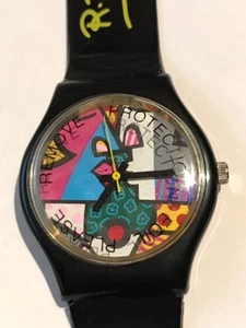 RELOJ DE PULSERA ROMERO BRITTO DE COLECCIÓN ""BESO"" FIRMADO A MANO (1996) ** RARO ** NUEVO ** - Imagen 1 de 8