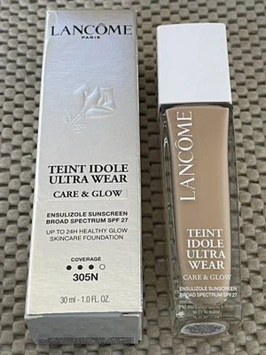 Lancome Teint Idole Ultra Wear Care & Glow Foundation ~ 305N ~ SPF 27 ~ Exp2024+ - Image 1 of 4