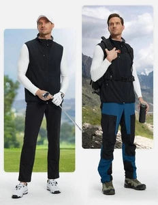 Fit Space Men's Lightweight Vest Softshell Sleeveless Windproof Layering Size M - Picture 1 of 12