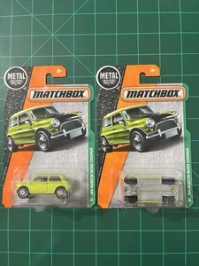 Matchbox 2016 ‘64 Austin Mini Cooper Mr Bean Set Of 2 (1 Error Display) - Picture 1 of 1