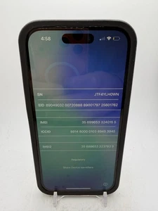 Apple iPhone 15 - Black - 128GB - as-is for salvage/parts/disassembly - Picture 1 of 8