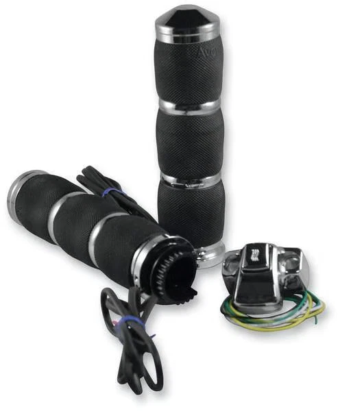 Empuñaduras térmicas con amortiguación de aire Avon - negras para moto de calle MT-AIR-90-AN-HT Foto 1 de 4