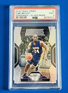 Tarjeta Prizm Kobe Bryant Lakers Dominance Silver Prizm #6 2018-19; PSA 9 como nueva - Imagen 1 de 2