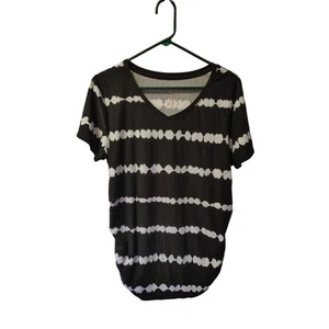 Time and Tru Umstandsshirt Damen groß schwarz-weiß gestreift - Bild 1 von 5