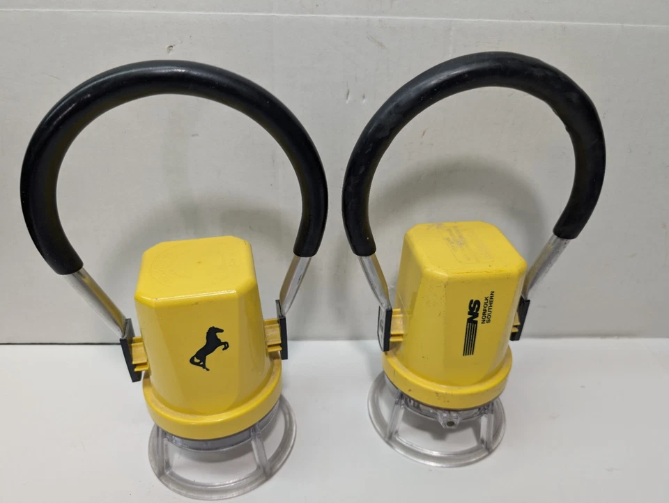 Pair Vintage Norfolk Southern Lantern Starlite 292 Flashlight Yellow Railroad Foto 1 de 4