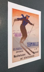 Terminillo , - RICCOBALDI - RIPRODUZIONE POSTER 26X33 - Picture 1 of 1