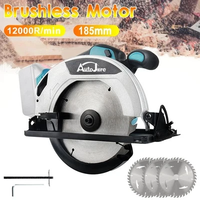 7'' Handkreissäge Kabellos Kreissäge Säge Bürstenlosen Für 18V Makita Akku DE - Bild 1 von 4