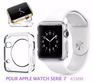 Coque protection transparent souple silicone gel apple watch série 7 45MM