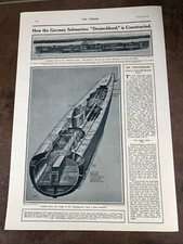 Ww1 Volle Seite Aufdruck - How The Deutsche Submarine Deutschland Ist