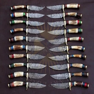 Lot Of 20 Fixed Blade Skinner Knife Hand Made  - Picture 1 of 5
