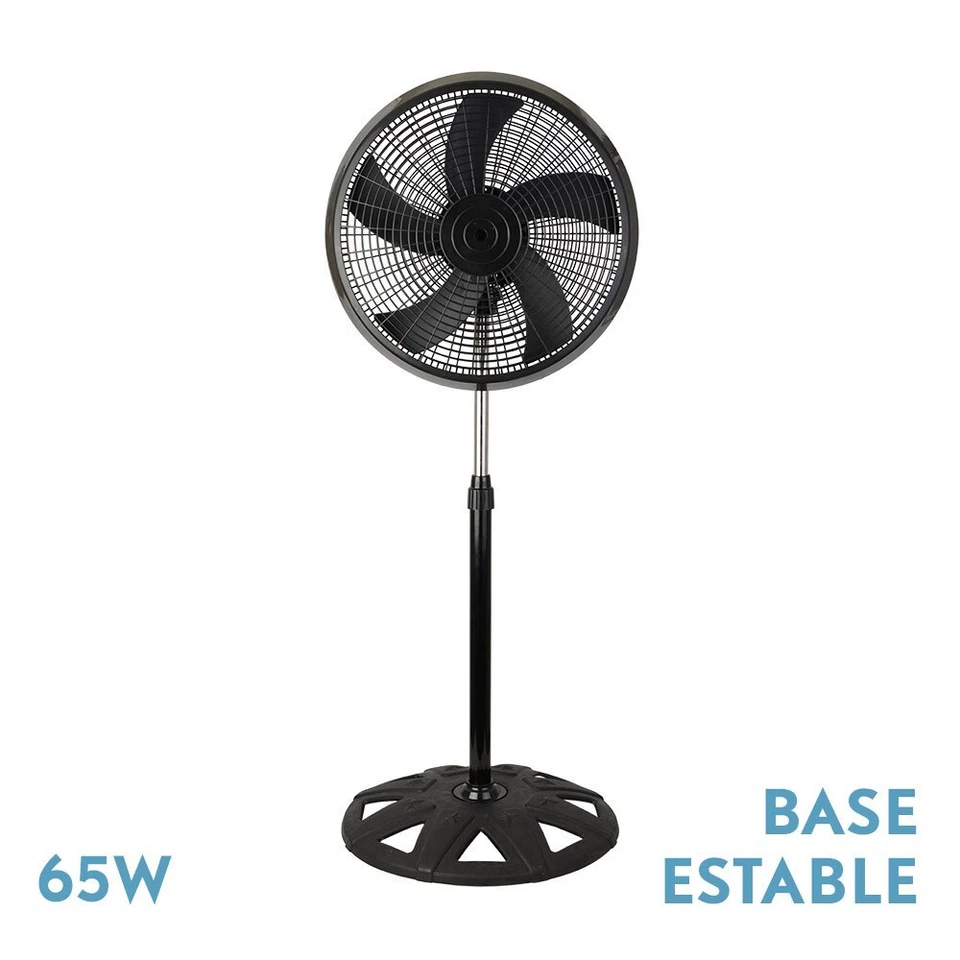 VENTILADOR DE PIE AGUDO NEGRO - Imagen 1 de 1