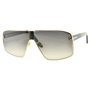 NUOVI occhiali da sole TOM FORD RENO TF911 28B 66-7-145 oro rosa/nero navigatore cerchio completo - Foto 1 di 4