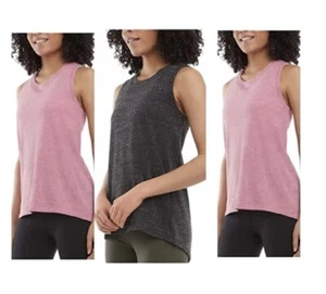 NWOT Danskin Women's 3 Pack Tank Top Shirt Pink Oatmeal Black Size S $40 JJ300 - Bild 1 von 1