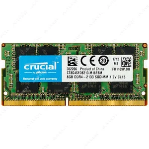 Crucial 8GB DDR4 2133 MHz PC4-17000 SODIMM Laptop Memory RAM 1x (CT8G4SFD8213) - Picture 1 of 3