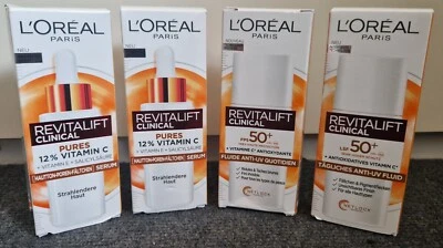 L'Oréal Paris - Revitalift Clinical - 2x Vitamin-C Serum & 2x Anti-UV Fluid /NEU - Bild 1 von 3