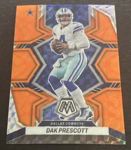 2022 Mosaic - Dak Prescott - Reactive Orange Prizm - #52 - Dallas Cowboys (B10) - Picture 1 of 2