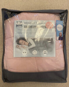 Rest Easy 5kg Weighted Blanket Pink for Sleep Stress Relief Anxiety Calming