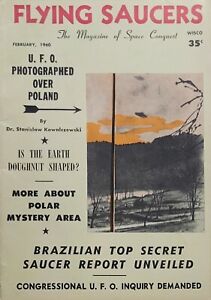 Flying Saucers Magazine Feb 1960 UFO Congress Inquiry Polar Mystery Area