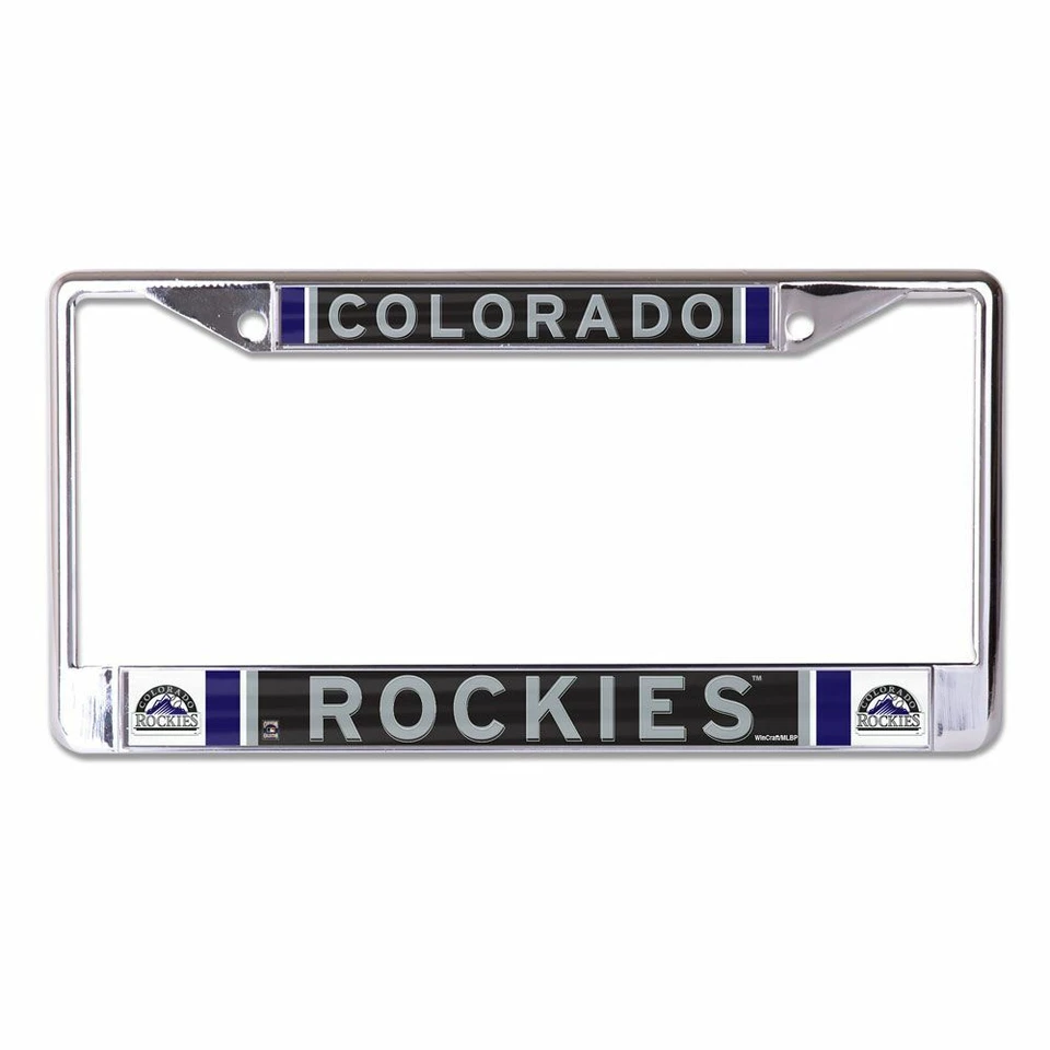 COLORADO ROCKIES COOPERSTOWN COLLECTION 6"X12" METAL LICENSE PLATE FRAME 👀 - Image 1 of 1