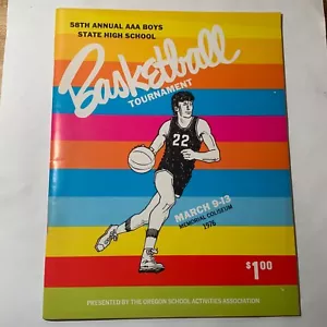 Danny Ainge 1976 Oregon State High School Tournament programma 1° di 2 campioni/MNT - Foto 1 di 5