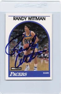 1989/90 Hoops #238 Randy Wittman Pacers Signed Auto *K4430 - Picture 1 of 2
