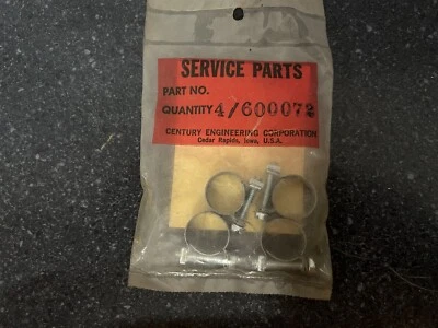 SERVICE Parts # 600072 4 pack of Hose Clamps fits 3/8" 1 ply hose - Image 1 of 2