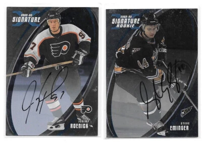 Lot of 2 2002-03 BAP Signature Series Autographs #134 Jeremy Roenick SP Eminger - Image 1 of 2