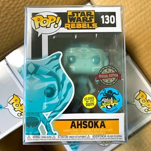 Funko Pop Star Wars Rebels : Holographic AHSOKA #130 Glows Comickaze "MINT'  - Picture 1 of 5