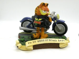 Westland PAWS ""I'm So Good At Being Bad"" Garfield con su Estatuilla de Motocicleta - Imagen 1 de 7