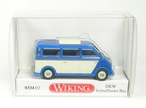 Dkw Rapid Transporter Bus (Blue/Pearl White) 1955-1962 1:87 Wiking - Picture 1 of 1