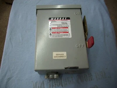 Interruptor cerrado Murray GP321NW servicio general 30 amperios 120 VCA #1E-2360-D4 Foto 1 de 4
