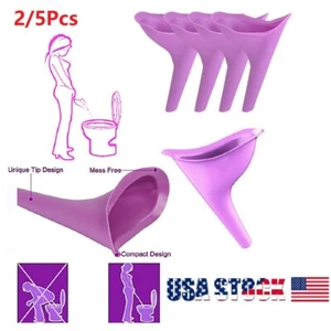 Portable Female Woman Ladies She Urinal Urine Wee Funnel Camping Travel Loo USA - Picture 1 of 12