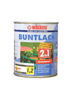 Buntlack 2in1 seidenmatt Schokoladenbraun - RAL 8017 "Blauer Engel" 750 ml