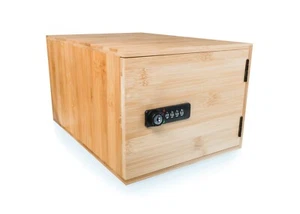 SUREBOX Abschließbare Box - Bambus - 12 Liter Schlosskasten - 4-stelliges Zahlenschloss - Bild 1 von 7