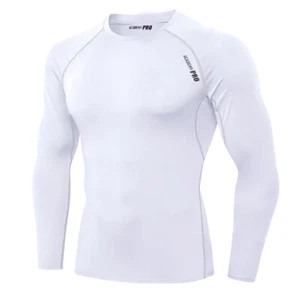 Kompressionsbasisschicht WEISS Oberteil Langarm ACADEMY PRO Größe SMALL UK Comp - Bild 1 von 5