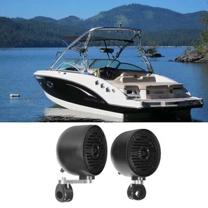 (2) Altavoces Rockville MS40B 4" 200 vatios torre wakeboard marino barco - Imagen 1 de 12