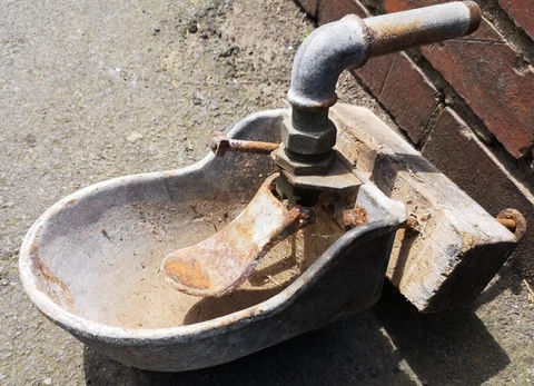 Vintage Water Trough self filling, ideal for horse cattle dog sheep goats Cover