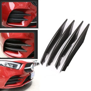 4xCarbon Schwarz Lufteinlass Blenden Zierleiste Für Mercedes-Benz A-Klasse 19-20 - Bild 1 von 4