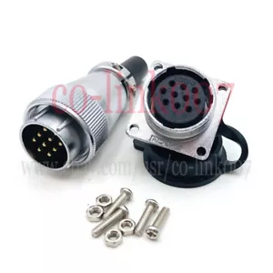 Connettore aviazione 12 pin, spina auto elettrica industriale ad alta tensione WS24 10A - Foto 1 di 6