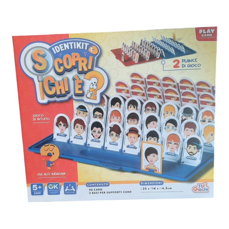 "Gioco da Tavolo 'Indovina Chi è' – Classico Gioco per Bambini 5+ con 2 Plance - Immagine 1 di 1