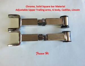 Brazos de arrastre ajustables superiores Lowrider Hydraulics, resistente, cuadrado, Chevy, 2 - Imagen 1 de 10