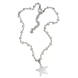 Stylish Star Pendant Necklace Adjustable Collarbone Chain for Casual Outfits - Picture 1 of 8