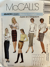 McCall's Quick & easy pattern 3830 Misses Skirt in 5 length sz 16,18,20,22 uncut
