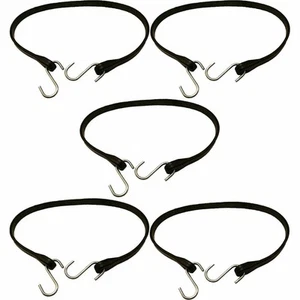 Peerless CC8415 15" EPDM Goma Bungee Lona Correas con Ganchos Paquete de 5 - Imagen 1 de 2