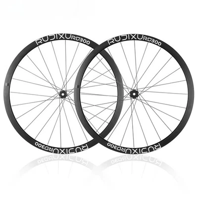  700c Ultra Light Gravel Bicycle Wheelset Disc Brake Depth 30mm Disc Brake   Foto 1 de 4