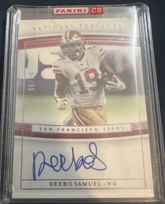 2019 Panini National Treasures Deebo Samuel RC Rookie Signatures Silver /99 Auto - Image 1 of 2