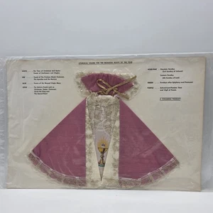 Infant Of Prague Vestment 7” Gown Dress Handmade Catholic Doll Rose - Picture 1 of 10