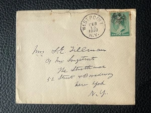 1890 WEST POINT NY FIRMATO SAMUEL ESCUE TILLMAN EDUCATORE MILITARE ASTRONOMO ++!! - Foto 1 di 3